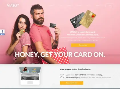 Payment card website